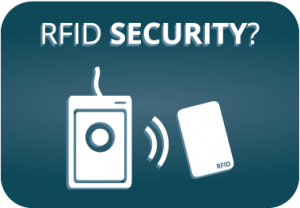 Reader and card demonstrating RFID security